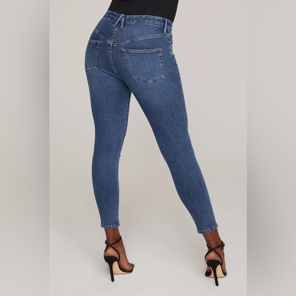 Good American Jeans Womens 29 Good Legs Slimming Stretch Classic Distressed - Picture 3 of 15